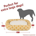 thumbnail image 3 of Majestic Pet Sherpa Links Bagel Pet Bed for Dogs, Calming Dog Bed Washable, Extra Large, Yellow, 3 of 5