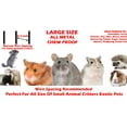 thumbnail image 2 of 54" LARGE Deluxe 3-Level Small Animal Critter House Habitat Cage With Narrow 1/2-inch Wire Spacing for Guinea Pig Ferret Chinchilla Sugar Glider Rats Mice Hamster Hedgehog Gerbil, 2 of 9