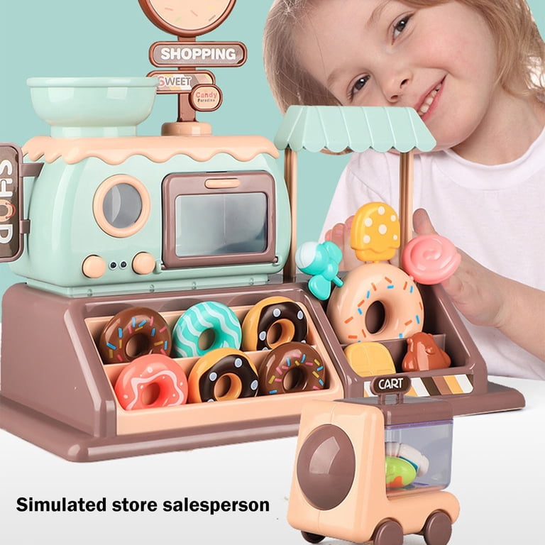 Educational Donut Shop & Ice Cream Parlor Playset for Kids
