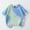 C-Blue24, variant on JIAYUE Blouses Tops for Boys Girls Short Sleeve Tie Dye Multicolor Casual Comfortable For Kids Summer Daily Wear