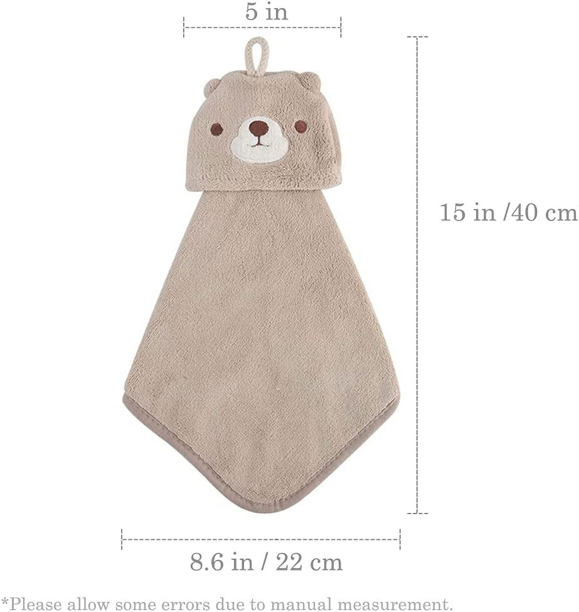 Cute Hand Towel With Hanging Loops, Creative Coral Fleece Hand Towel, Super  Absorbent Hand Towel, Suitable For Bathroom, Kitchen, Dormitory - Temu