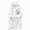 White, variant on zuwimk Girls Fleece Hooded Robes, Warm Printed Bath Robe for Kids Soft Fuzzy Bathrobe for Gifts(White,18-24 Months)