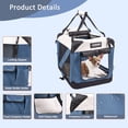 thumbnail image 4 of GOOPAWS Soft Pet Crates Kennel 24'', 27", 30" & 36", 3 Door Soft Sided Folding Travel Pet Carrier, 4 of 6