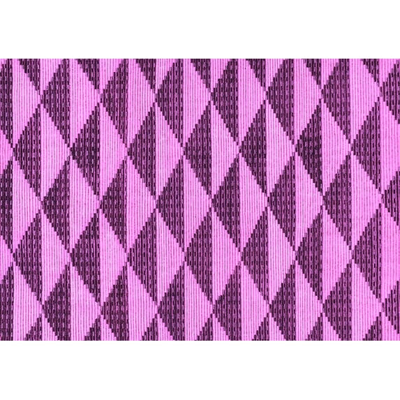 Ahgly Company Indoor Rectangle Abstract Purple Modern Area Rugs, 2' x 5'