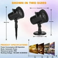 thumbnail image 6 of LED Moving Flashing Snowflake Projector 16 pattern Santa Claus Landscape Projector Lamp Light  for Holiday Christmas Tree Garden Patio Stage House Decoration, 6 of 8
