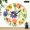 10x10in, variant on BCIIG Sketch Daisy Tulip Floral No AA Battery Lncluded Silent Mechanical Movement, Battery Operated (AA Not Included) Lobby Corridor Dining Room Bedroom Office Classroom