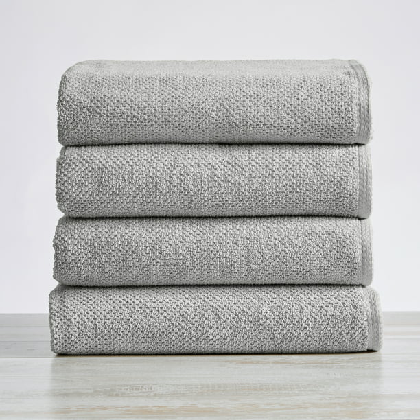 Great Bay Home Cotton Popcorn Textured Quick-Dry Towel Set (Bath Towel ...