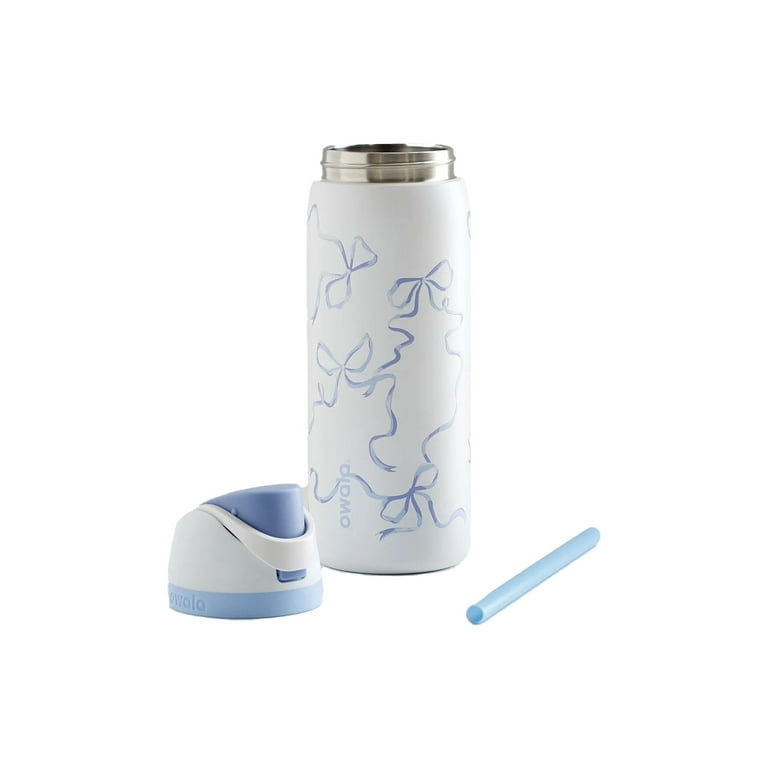 Owala FreeSip 32 oz, Tied and True Blue Bows, Triple Insulation