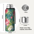 thumbnail image 7 of 20 Oz Pioneer Flower Coffee Tumbler Double Wall Insulated Stainless Steel Water Bottle | Metal Reusable Thermoses Flask with Cup Cap | Leak & Sweat Proof with Anti-Dust Lid, 7 of 7
