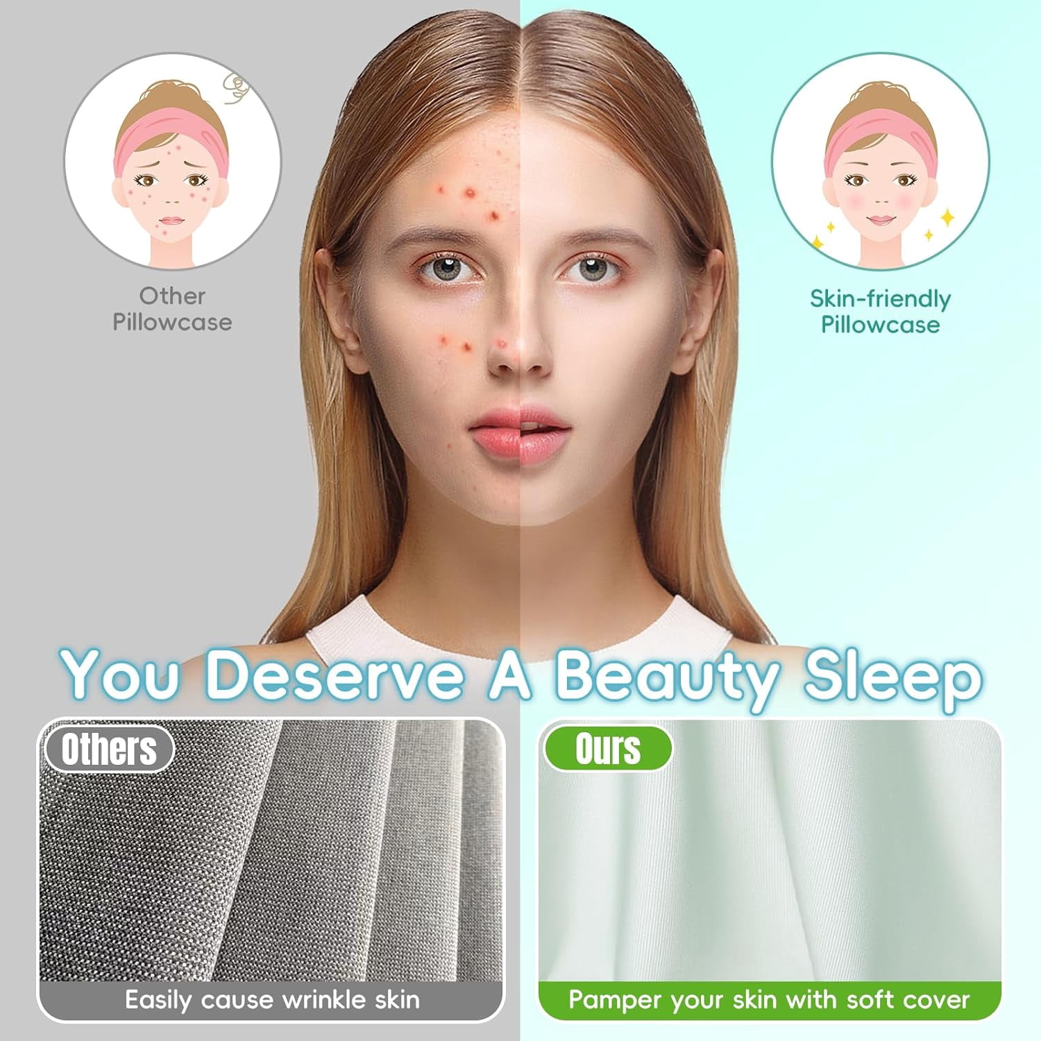 Aorsher Wedge Pillow for Reading and Sleeping, Contour Memory Foam Bed Wedge for Pain Relief, Multi-Use Support Cushion for Snoring, Sitting Up in Bed, Maternity Belly & Prone Position
