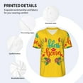 thumbnail image 4 of Balery Bless This Home Baseball Jersey for Men Casual Button Down Shirts Short Sleeve Active Team Sports Uniform-Medium, 4 of 9
