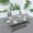 Gray, variant on Direct Wicker Outdoor Rectangular Patio Fire Dining Table for 6 with Fire Glass Bead, Grey