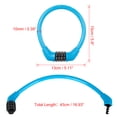 thumbnail image 2 of Unique Bargains 43cmx10mm Sécurité 4 Chiffres Réinitialisable Combinaison de Câble de Vélo, 2 of 7