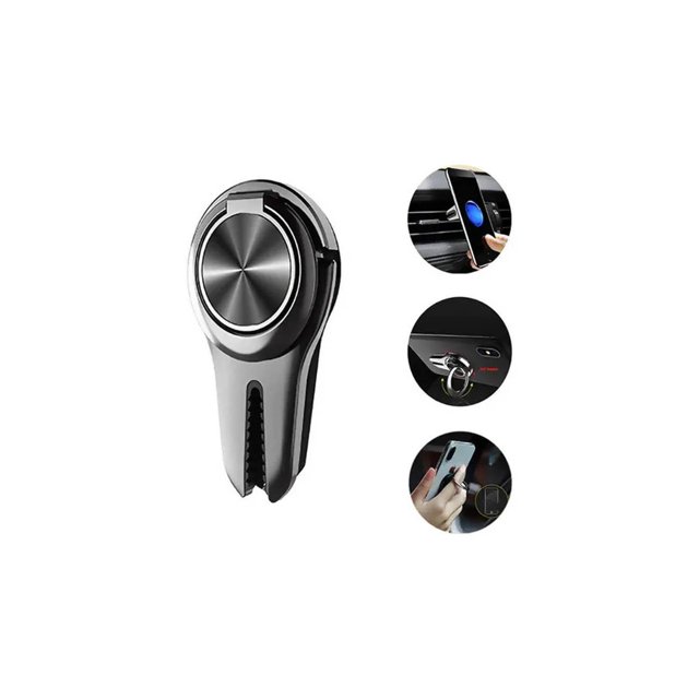 Soporte para celular pop socket montando en salida de aire pack 10 negro Chico Genérico kb-s048 X10