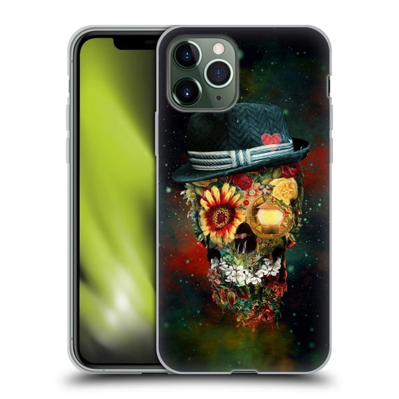 Head Case Designs Officially Licensed Riza Peker Skulls 9 Skull Lover Soft Gel Case Compatible with Apple iPhone 11 Pro