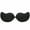 Black, variant on Strapless Sticky Bra Self Adhesive Backless Push Up Bra Reusable Invisible Silicone Bras for Women "2pcs-Black+Skin,C Cup"