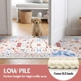 thumbnail image 4 of Findosom 2'x8' Washable Runner Rug for Hallway,Non Slip Floral Laundry Runner Rugs,Low Pile Faux Wool Floor Mat Stain Resistant Carpet Runner Rug for Bedroom Kitchen Living Room Entrance,Pink, 4 of 8
