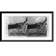 Historic Framed Print, Cement Ridge, Old Man Mountain in dist., 17-7/8" x 21-7/8"
