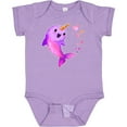 thumbnail image 3 of Inktastic Valentine's Day Cute Pink Narwhal with Hearts Boys or Girls Baby Bodysuit, 3 of 5