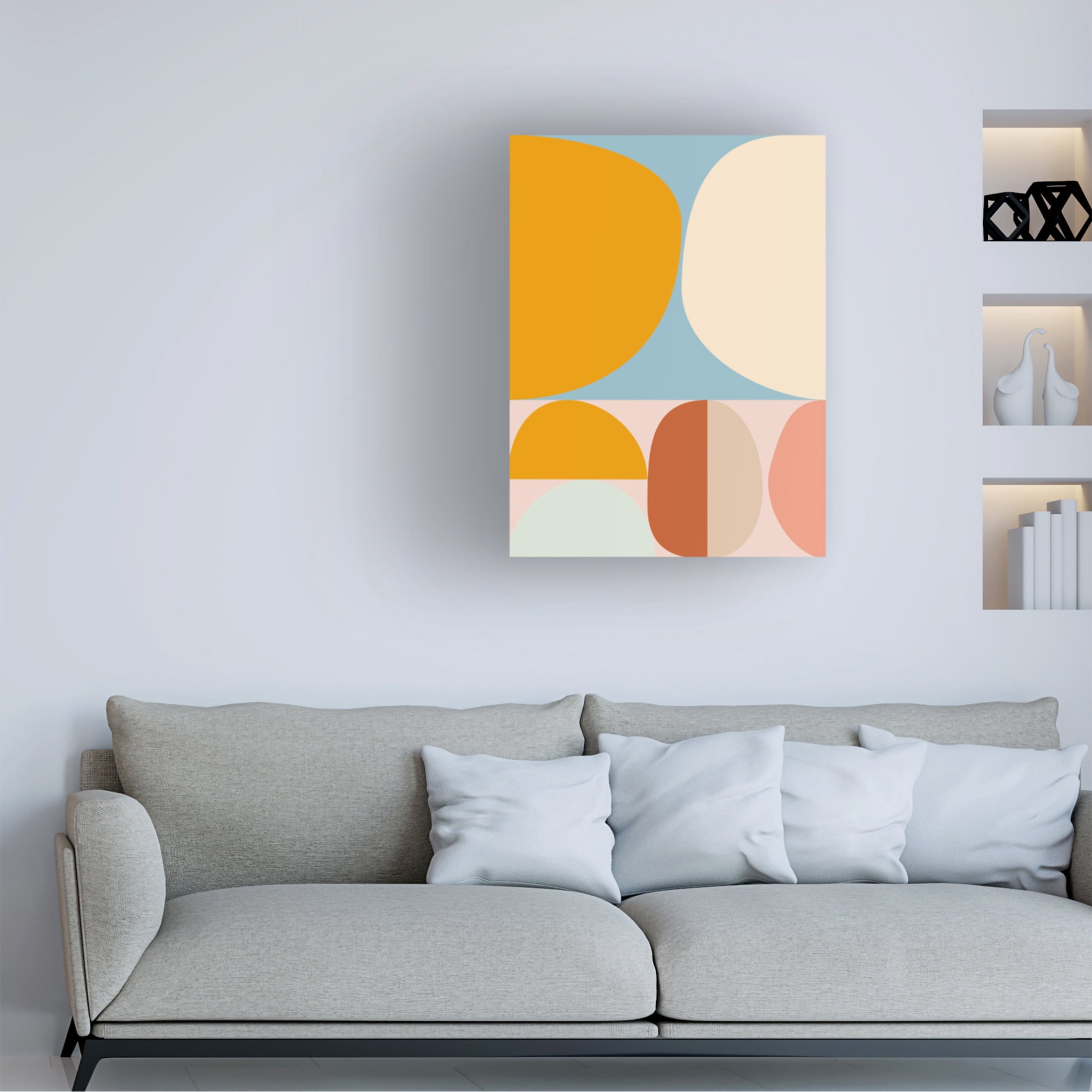 Trademark Fine Art Ana Rut Bre Mid Century Pastel 15 Canvas Wall Art