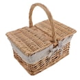 thumbnail image 1 of Canasta de Picnic de Mimbre Conpa Y, Canasta de Picnic de Ratán Premium Con Ropa de Cama, Alto Redonteado, Forro de Algodón, Dettastes de Maje, Picnic para Hacer, Acampar,, 1 of 7