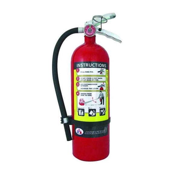 Badger Fire Extinguisher,Aluminum,Red,ABC ADV-550