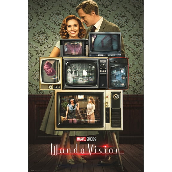 WandaVision - Marvel TV Show Poster (Live On TV) (Size: 24" x 36")
