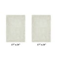thumbnail image 2 of Better Trends 2 Piece Premium Bathroom Rug Set 100% Cotton Soft Tufted Reversible Bath Rug Water absorbent Bath Mat for Bathroom Shower and Tub Use, Edge Collection Ivory (17" x 24" | 17" x 24"), 2 of 5