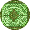 thumbnail image 1 of Ahgly Company Indoor Round Persian Green Traditional Area Rugs, 3' Round, 1 of 1