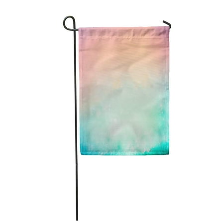 SIDONKU Amazing Mix of Deep Refreshing Mint and Invigorating Warm Dawn in The Color Pale Garden Flag Decorative Flag House Banner 12x18