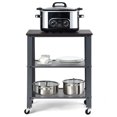thumbnail image 2 of Patiojoy Kitchen Utility Cart Industrial Coffee End Table w/Wheels Silver, 2 of 8