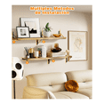 thumbnail image 4 of Repisas Flotantes Madera Modernas Estantes Baño 3pcs Malubero  Gris, 4 of 5