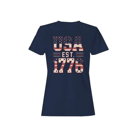 USA EST 1776 Patriotic Women's T-shirt