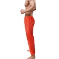 thumbnail image 6 of Cenuakty Men's Mesh Fishnet Pants Solid Color See Through Stretchy Muscle Trousers Drawstring Stretchy Sleep Lounge Bottoms, 6 of 8