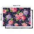 thumbnail image 6 of Pioneer Flower Floral Print Pattern Summer Placemats Table Placemats Set Of 4-Linen Kitchen Washable Placemats Table Mats 12x18 Inch Non-Slip Heat Resistant, 6 of 6