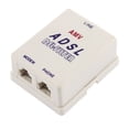 thumbnail image 1 of RJ11 6P2C Telephone Phone Networks Modem Splitter Adapter for Connecting ADSL Cable to Telephone Line, 1 of 3