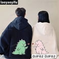 thumbnail image 5 of Sudadera con capucha de dinosaurio de dibujos animados para hombre y mujer, ropa de calle con personalidad, bonita, a la moda, combina con todo, Primavera, 5 of 5