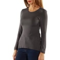 thumbnail image 2 of 24/7 Comfort Women's Long Sleeve Knit Top, 2 of 4