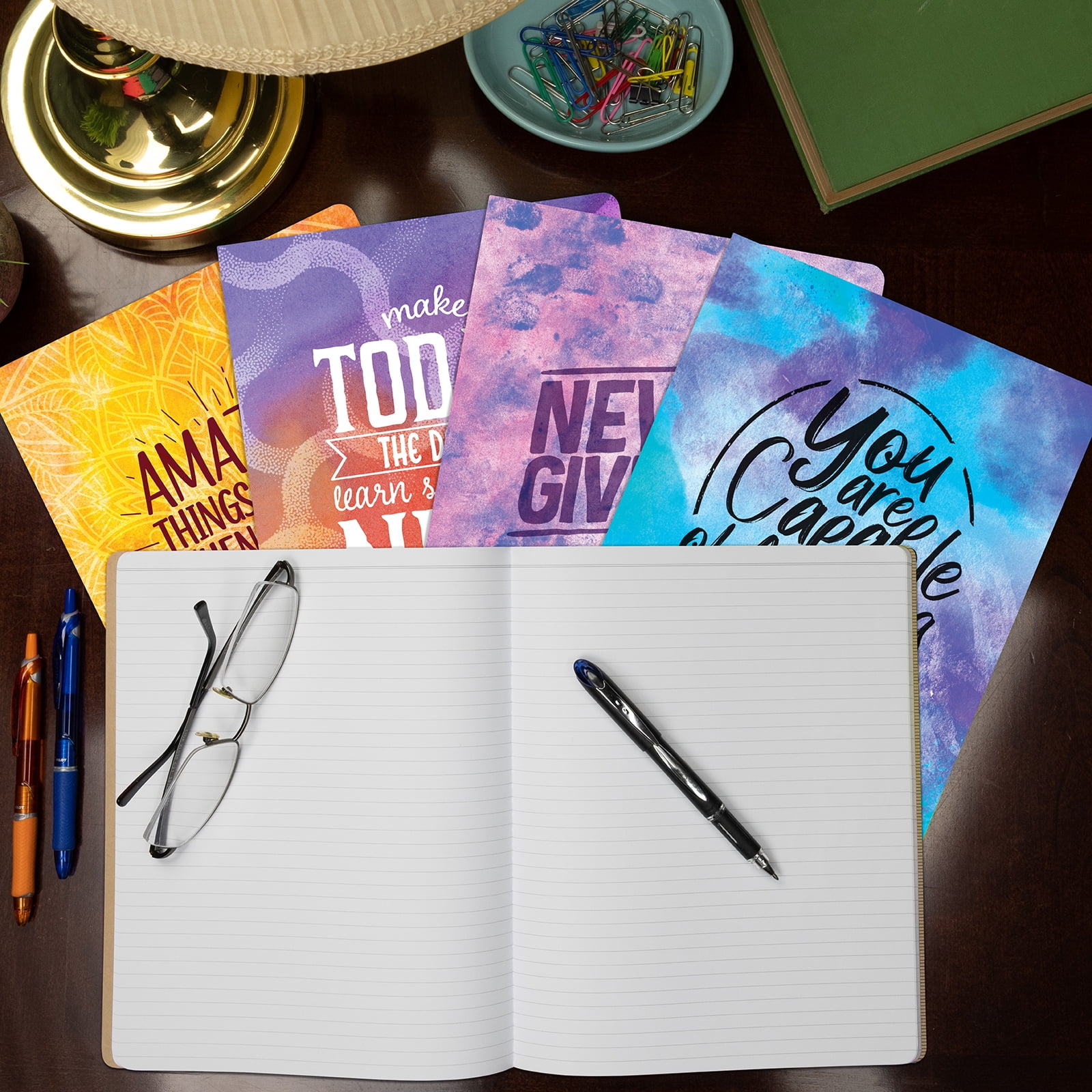 8 x 10 Field Book Set - Line Text / Combo Watercolor Inspiration Covers