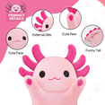 thumbnail image 2 of Axolotl Heating Pad for Period Cramps & Menstrual Pain Relief, Portable Electric Heat Pads USB Powered, Cute Stuff Stuffed Animals for Women Teen Girls, Funny Birthday Easter Christmas Axolotl Gifts, 2 of 7