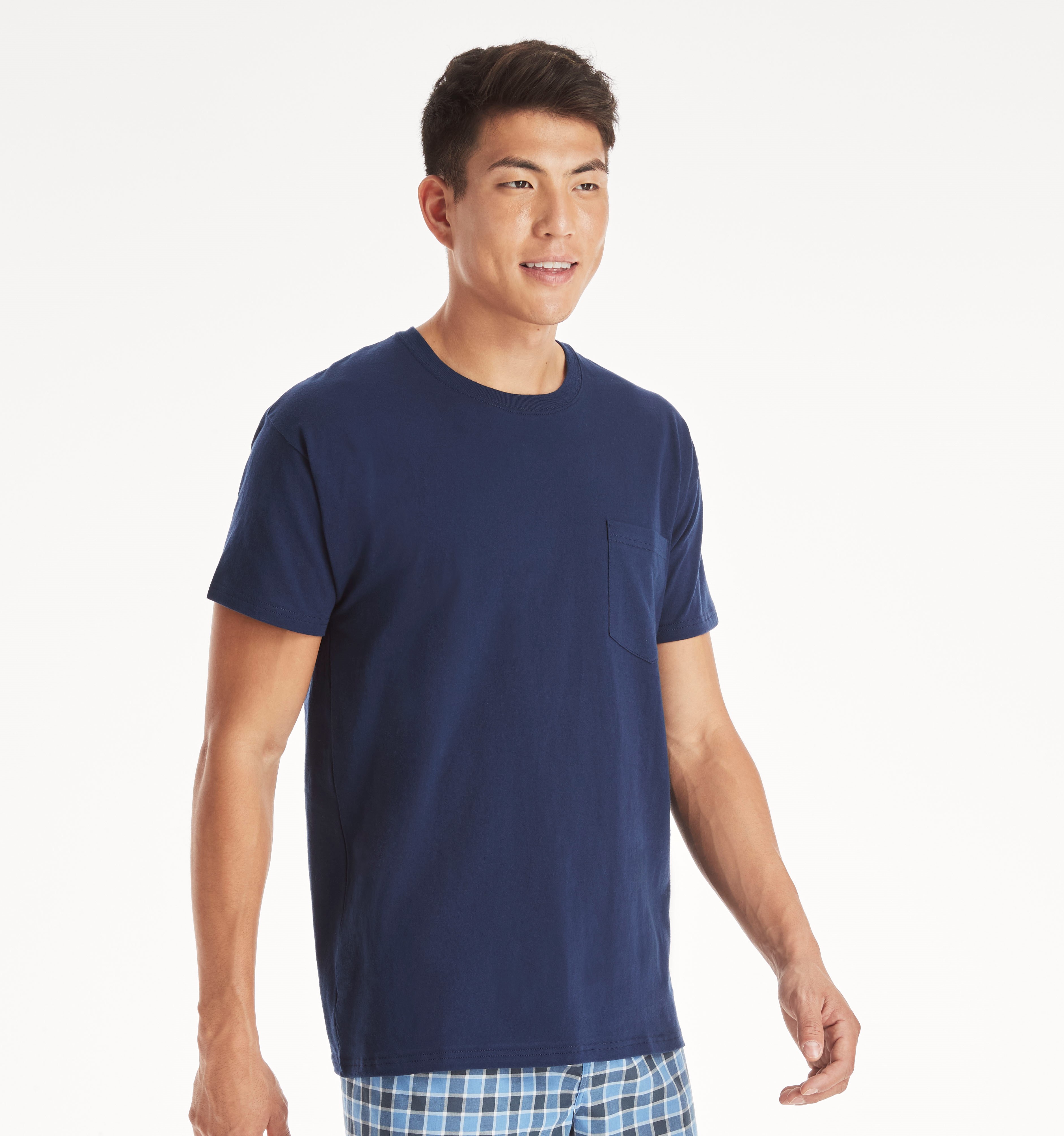 Hanes Men's Value Pack Assorted Pocket T-Shirt Undershirts, 6 Pack - image 2 of 7