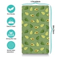 thumbnail image 5 of Cute Avocado Fruit Pet Placemat - Multi-Layer Dog Food Spill Mat with Anti-Slip Base, Green Avocado Print for Hygiene, 5 of 5