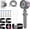 Gray and Magenta, variant on Ion Drops Shower Head, 4 Spray Mode Ion Drops Filtered Showerhead with 59 Inch Hose and Holder, High Pressure Shower Head and Hose Set with Pause Switch for Pets Bath-Remove Chlorine (Gray)