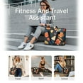 thumbnail image 5 of Tote Bag for Women - Floral Pattern Shoulder Bag - Large Utility Work Duffle Bag with Zipper Handbag for Travel, Work, Sprots, 5 of 5