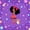 Purple Red, variant on Castle Fairy Cute Black Girl Twin Comforter Sets 2pcs,Cartoon Dog Stars Print Bedding Set,Violet Red Orange,1 Comforter and 1 Pillowcase