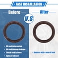 thumbnail image 7 of Unique Bargains 1PC Engine Crankshaft Oil Seal Compatible for Toyota Tacoma 2009-2019 for Lexus IS250 2009-2015 Rubber Brown, 7 of 7