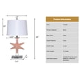 thumbnail image 2 of Lux Lighting Aloha Starfish Seaside Coastal Table Lamps (Set of 2) 3-Way Switch, 2 of 5