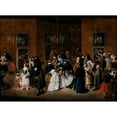 thumbnail image 2 of Pietro Longhi 14x11 Black Ornate Wood Framed Double Matted Museum Art Print Titled: The Ridotto (ca. 1760), 2 of 5