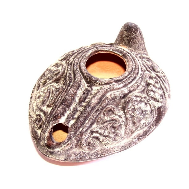 Holy Land Market Herodian Ancient Biblical Oil Lamp Replica Walmart