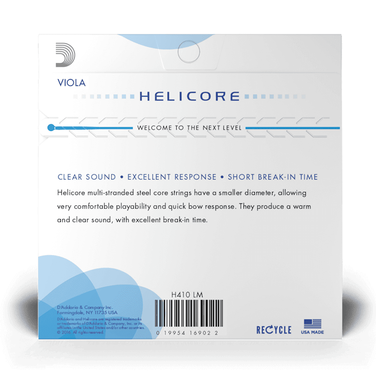 D'Addario Helicore Viola String Set, Long Scale, Medium Tension
